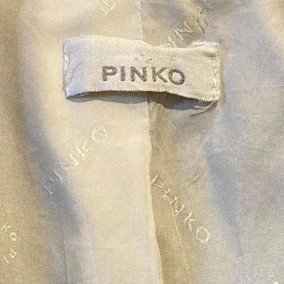 Pinko blazer with flap pockets pinstripe fitted blazer Size 4 - Picture 3 of 12